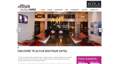 Desktop Screenshot of altiushotel.com